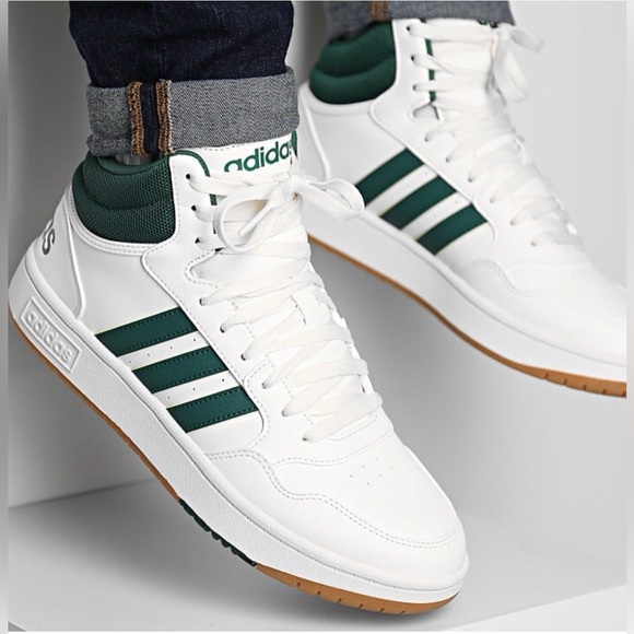 Adidas 3.0 Mid classic vintage White and Green Sneakers